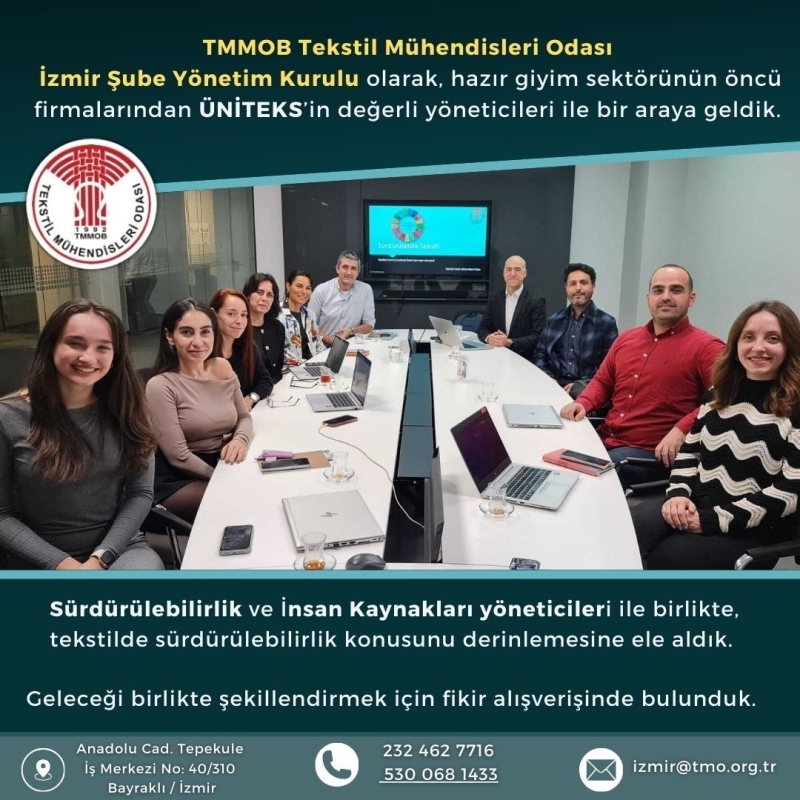 HAZIRGİYİM SEKTÖRÜNÜN ÖNCÜ FİRMALARINDAN, ÜNİTEKS’İN DEĞERLİ YÖNETİCİLERİ İLE BİRARAYA GELDİK